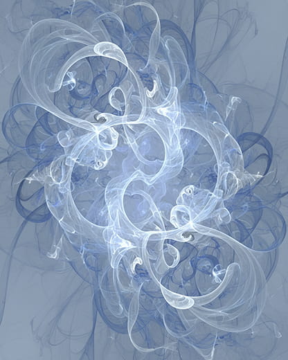 Abstract blue breathing illustration
